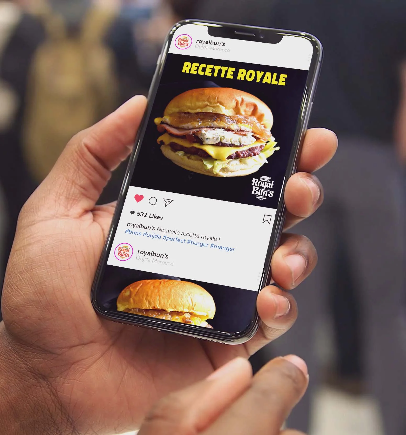 Royal Bun's — déclinaison réseaux sociaux